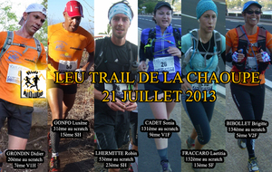 LEU TRAIL DE LA CHALOUPE 2013